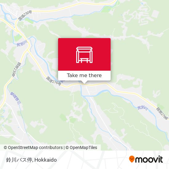 鈴川バス停 map