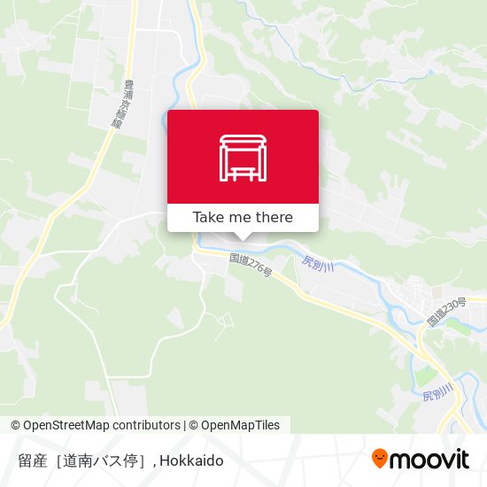 留産［道南バス停］ map