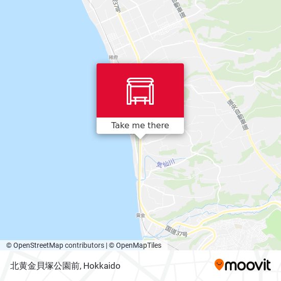 北黄金貝塚公園前 map