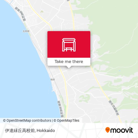 伊達緑丘高校前 map