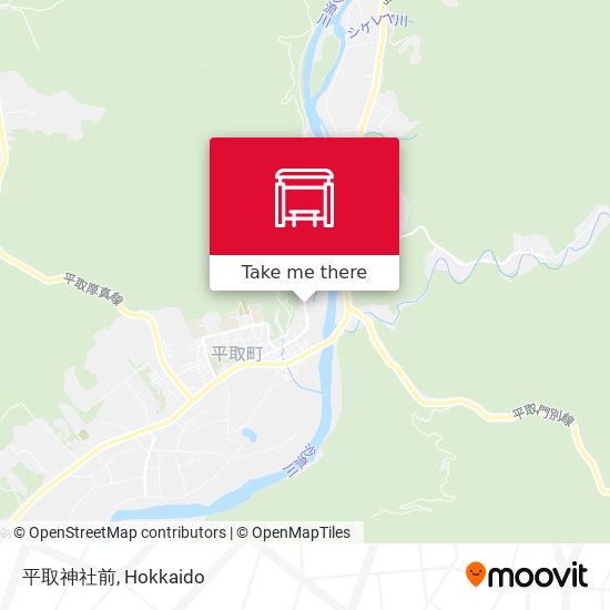 平取神社前 map