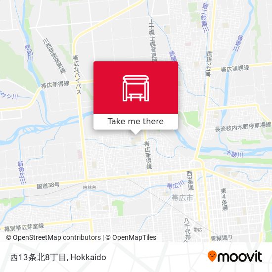 西13条北8丁目 map