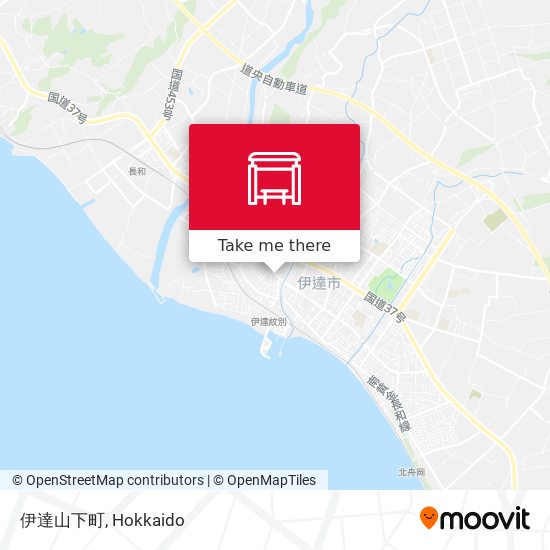 伊達山下町 map