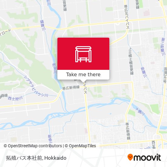 拓殖バス本社前 map