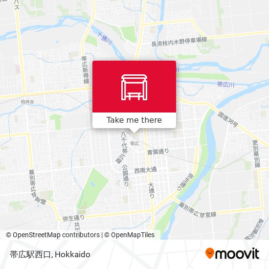 帯広駅西口 map