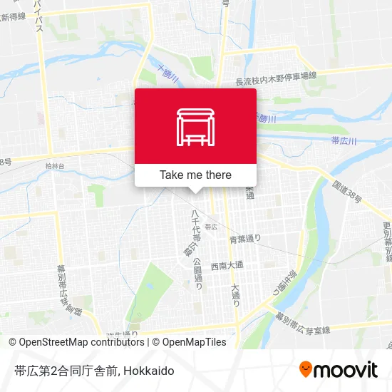 In front of Obihiro Second Government Building map