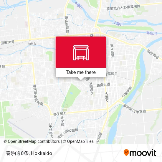 春駒通8条 map