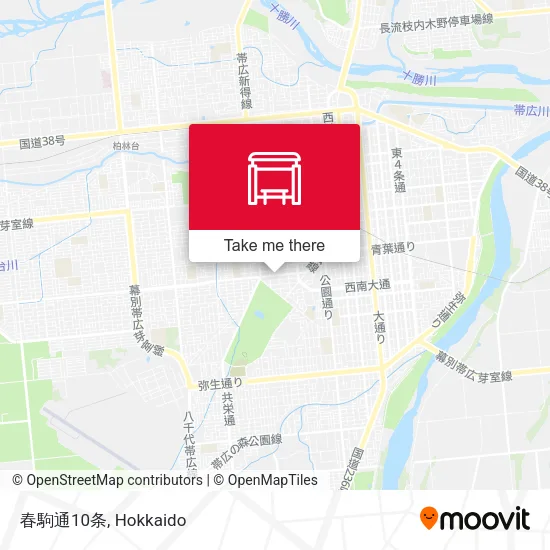 春駒通10条 map