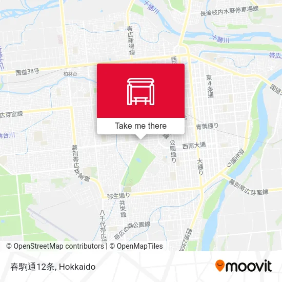 Harukoma-dori 12-jo map