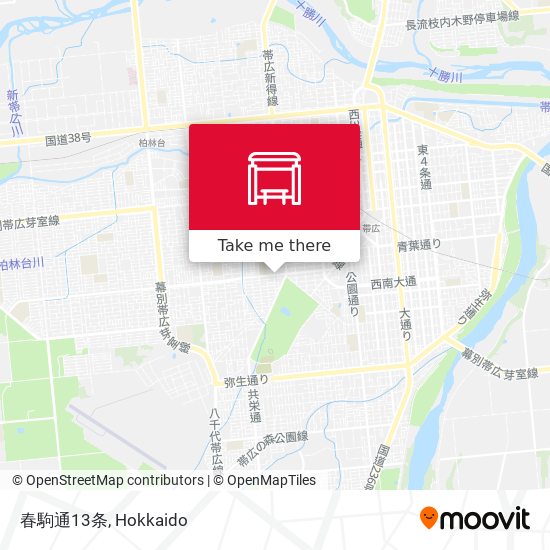 春駒通13条 map