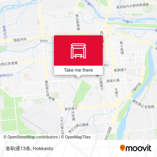 春駒通13条 map