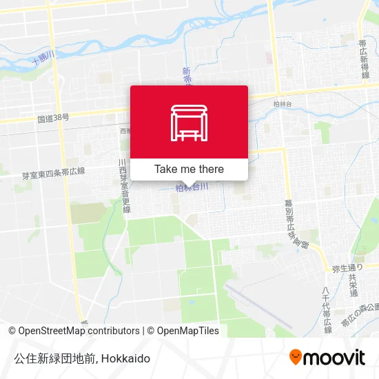公住新緑団地前 map