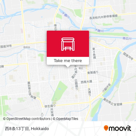 西8条13丁目 map