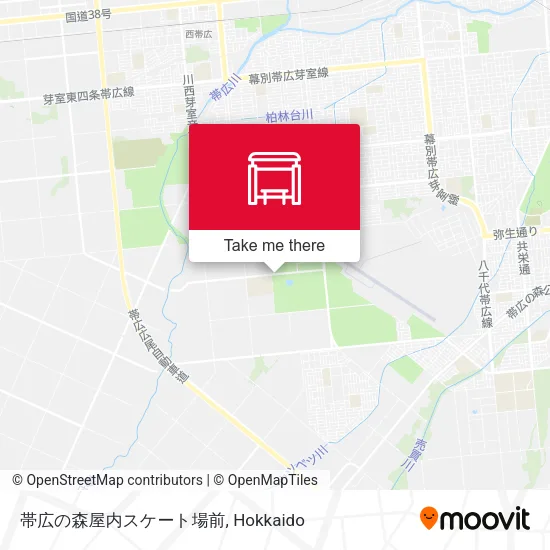 帯広の森屋内スケート場前 map