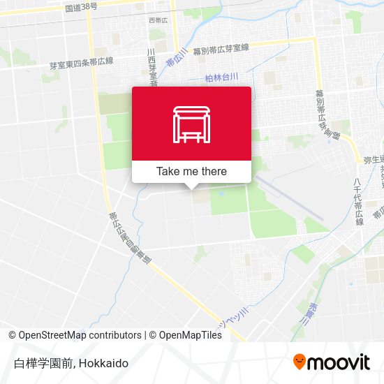 白樺学園前 map