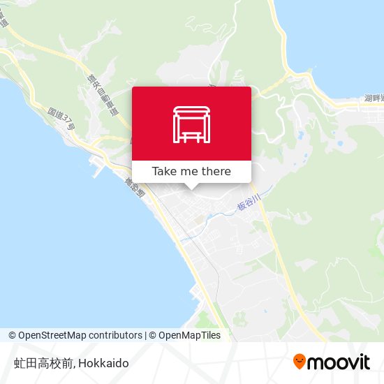 虻田高校前 map