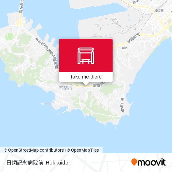 日鋼記念病院前 map