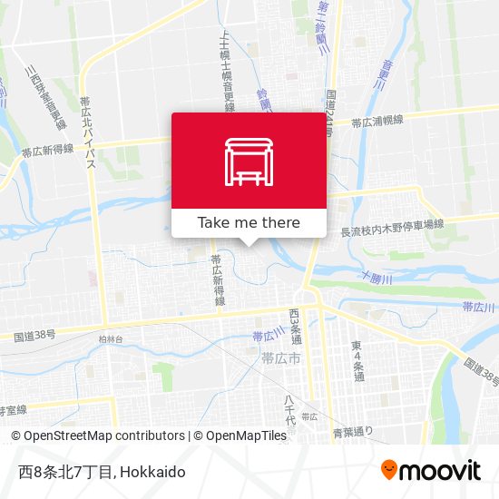 西8条北7丁目 map