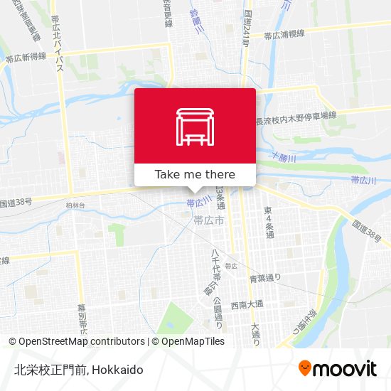 北栄校正門前 map