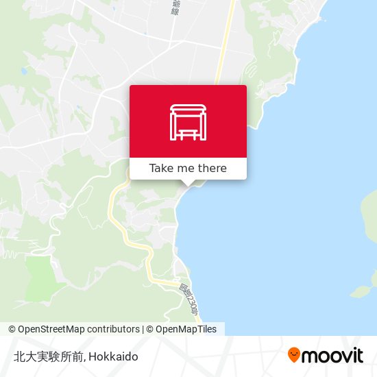 北大実験所前 map