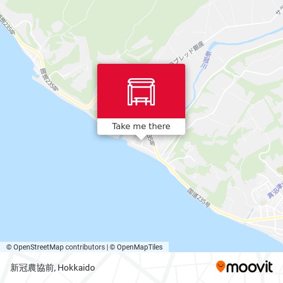 新冠農協前 map