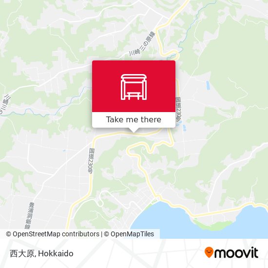 西大原 map