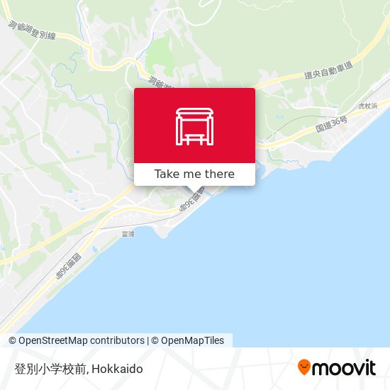 登別小学校前 map