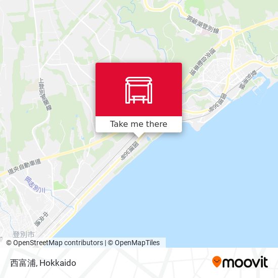 西富浦 map