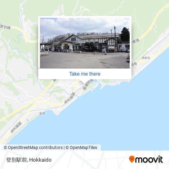 登別駅前 map