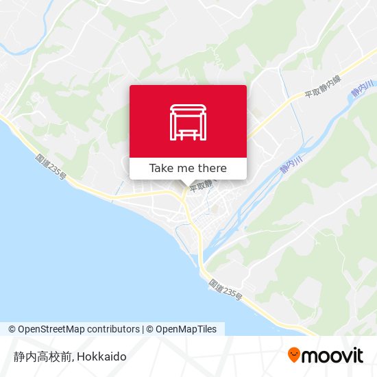 静内高校前 map