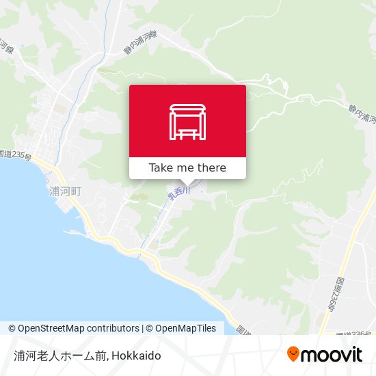 浦河老人ホーム前 map