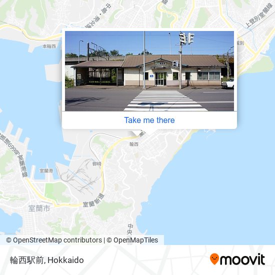 輪西駅前 map