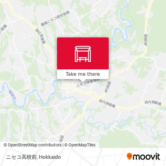ニセコ高校前 map
