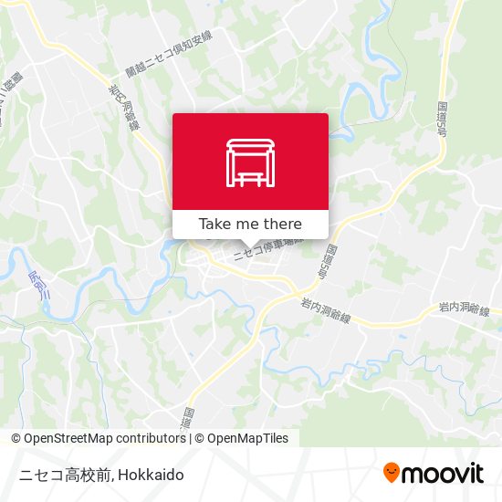 ニセコ高校前 map