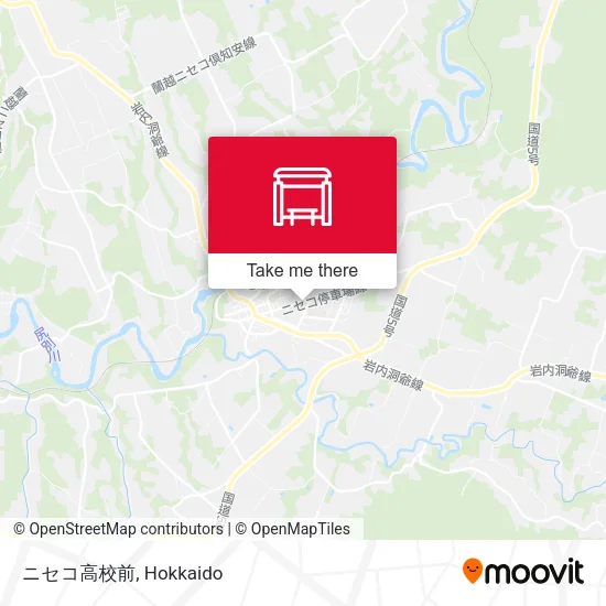 ニセコ高校前 map