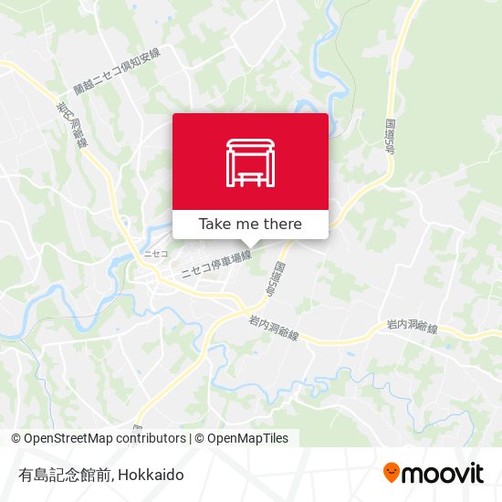 有島記念館前 map