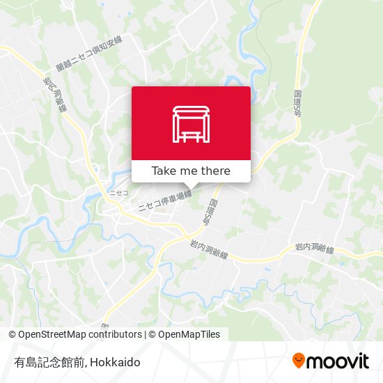 有島記念館前 map