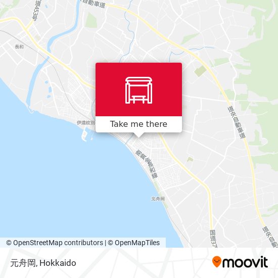 元舟岡 map
