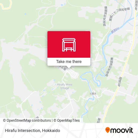 Hirafu Intersection map
