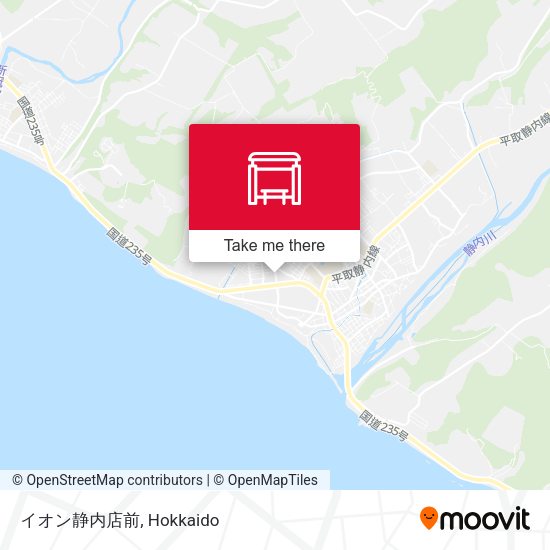 イオン静内店前 map