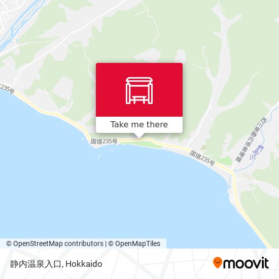 静内温泉入口 map