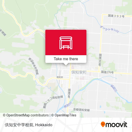 倶知安中学校前 map