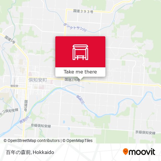 百年の森前 map