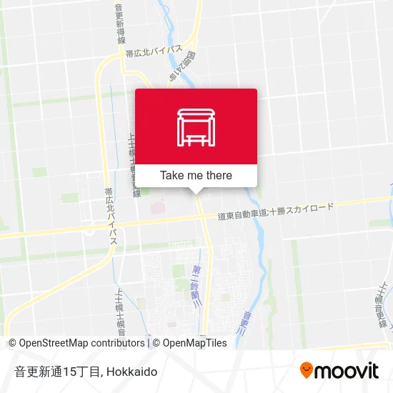 Otofuke New Street 15-chome map