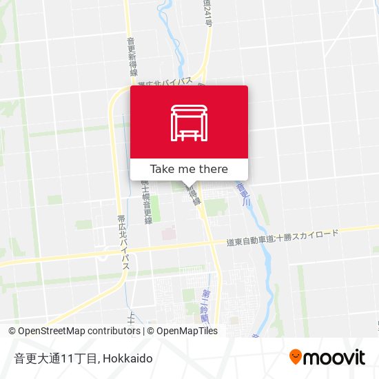 音更大通11丁目 map