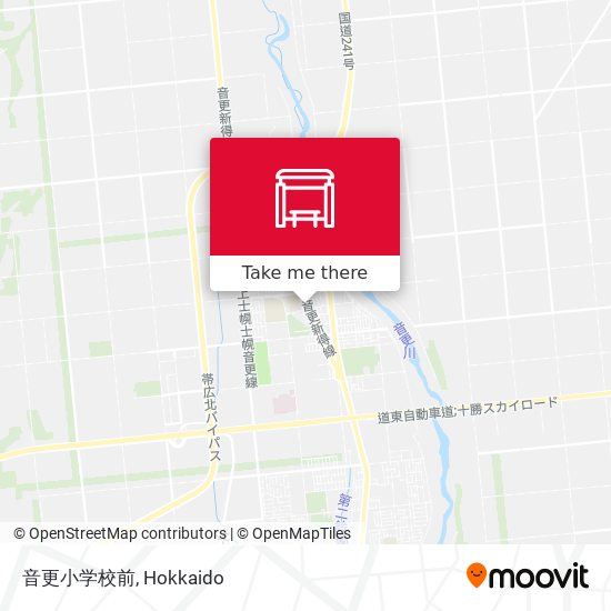 音更小学校前 map