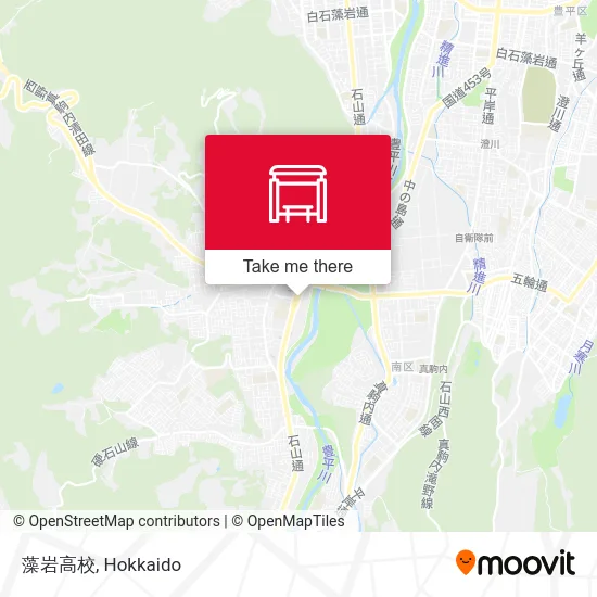 Moiwa High School map
