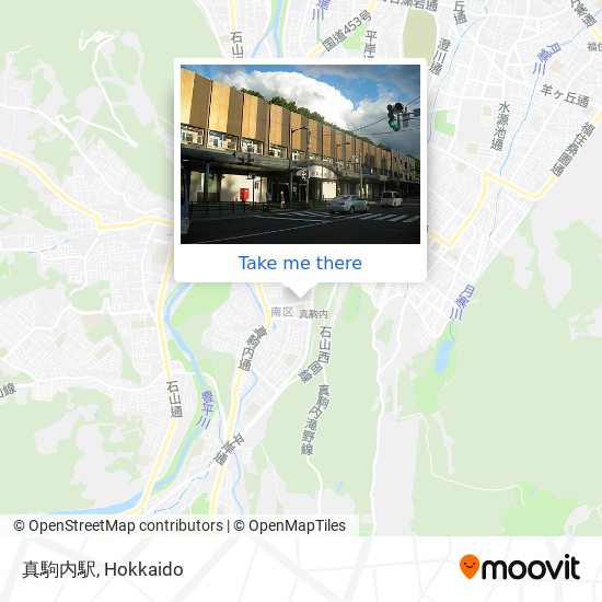 真駒内駅 map