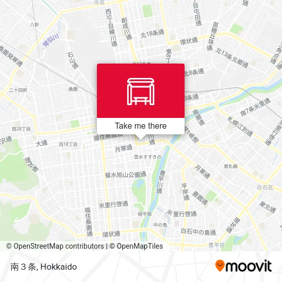 南３条 map