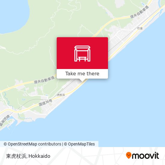 東虎杖浜 map